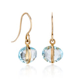 Blue Topaz Drop Earrings