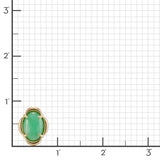 Apple Green Jade Scalloped Earrings