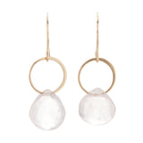 Melissa Joy Manning Rose Quartz Drop Earrings