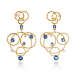 Barbara Heinrich Aquamarine Lace Earrings