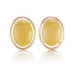 Gump's Signature Peninsula Earrings in Yellow Jade