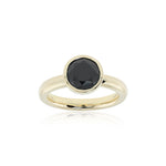 Gump's Signature Black Jade Bezel-Set Ring