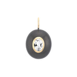 Gump's Signature Black Jade & White Topaz Pendant