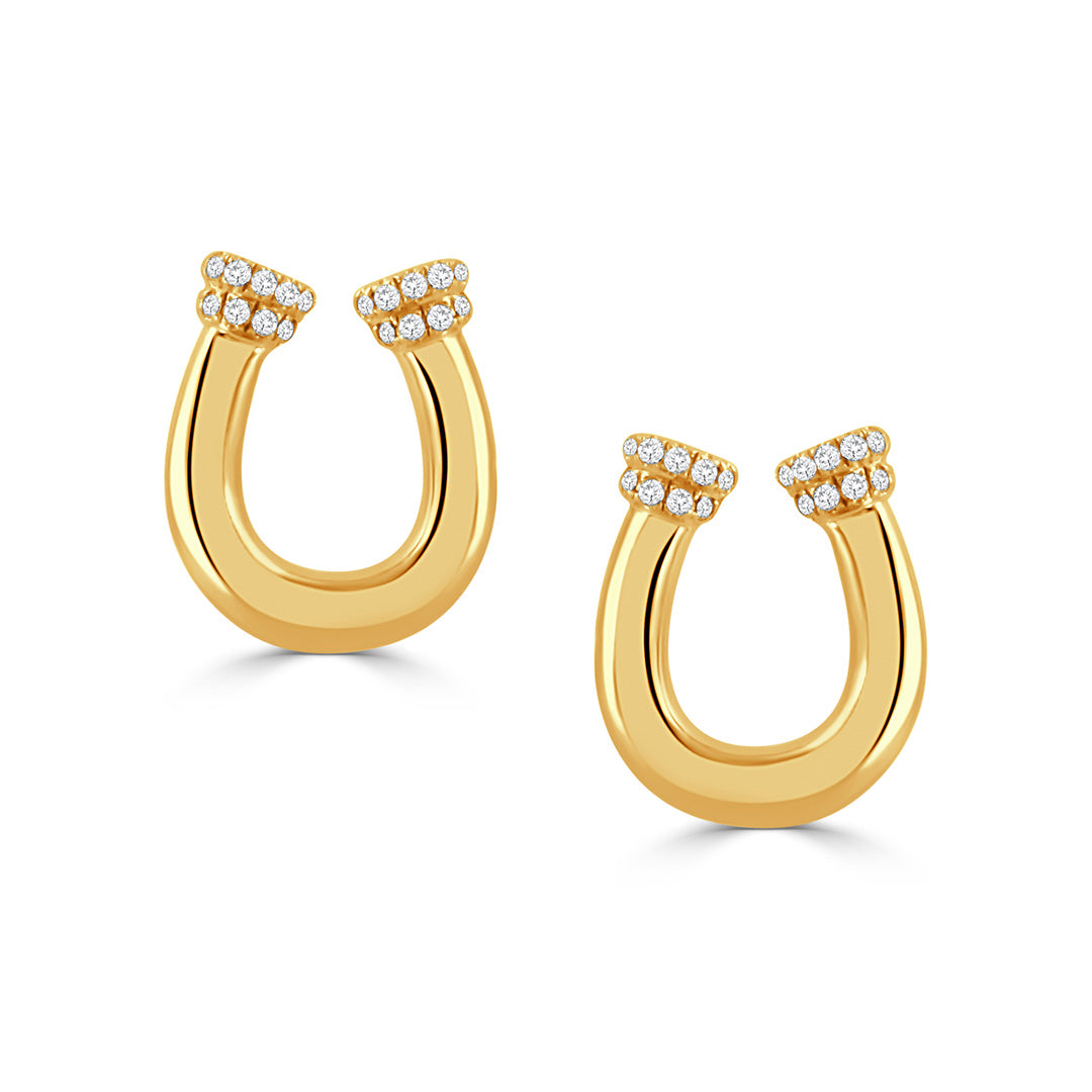 Doves Horseshoe Earrings