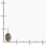 Labradorite Oval Swirl Earrings