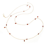 Garnet Long Necklace