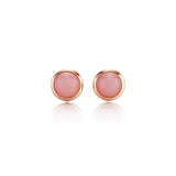 5mm Pink Opal Earrings