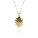 Sapphire Flare Pendant Necklace