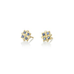 Adel Chefridi Sapphire & Diamond Bloom Charm Earrings