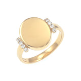 Gump's Signature Diamond & Gold Signet Ring