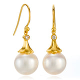 Pearl & Diamond Flora Belle Earrings