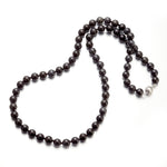 Gump's Signature 8mm Dark Gray Jade Bead Necklace