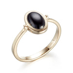 Gump's Signature Black Jade Cabochon Ring