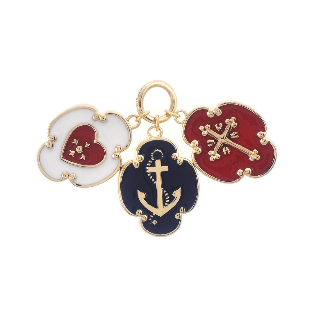 Gump's Signature Faith, Hope & Love 3-Charm Set