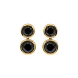 Gemini Earrings in Black Diamonds