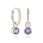 Gump's Signature Caroline Earrings in Amethyst & Diamonds