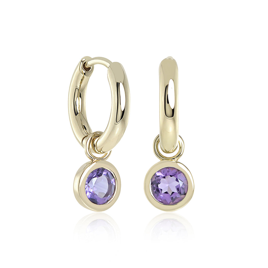 Gump's Signature Droplet Earrings in Amethyst