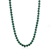 9mm Green Nephrite Jade Necklace