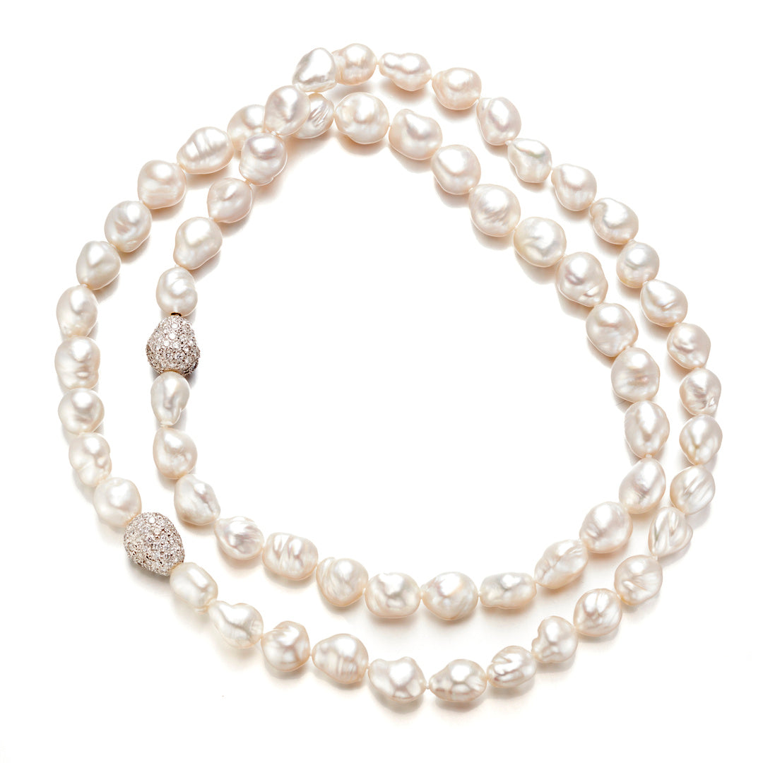 Gump's Signature 11-13mm Baroque South Sea Pearl Double-Length Necklace