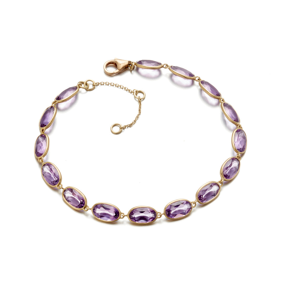 Kothari Amethyst Line Bracelet