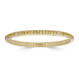 Yellow Gold Stretch Bracelet with Yellow Sapphires