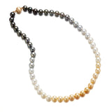 8mm Ombre Tahitian & South Sea Pearl Necklace