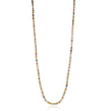 3mm Multicolor Sapphire Faceted Rope Necklace