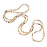 3mm Multicolor Sapphire Faceted Rope Necklace