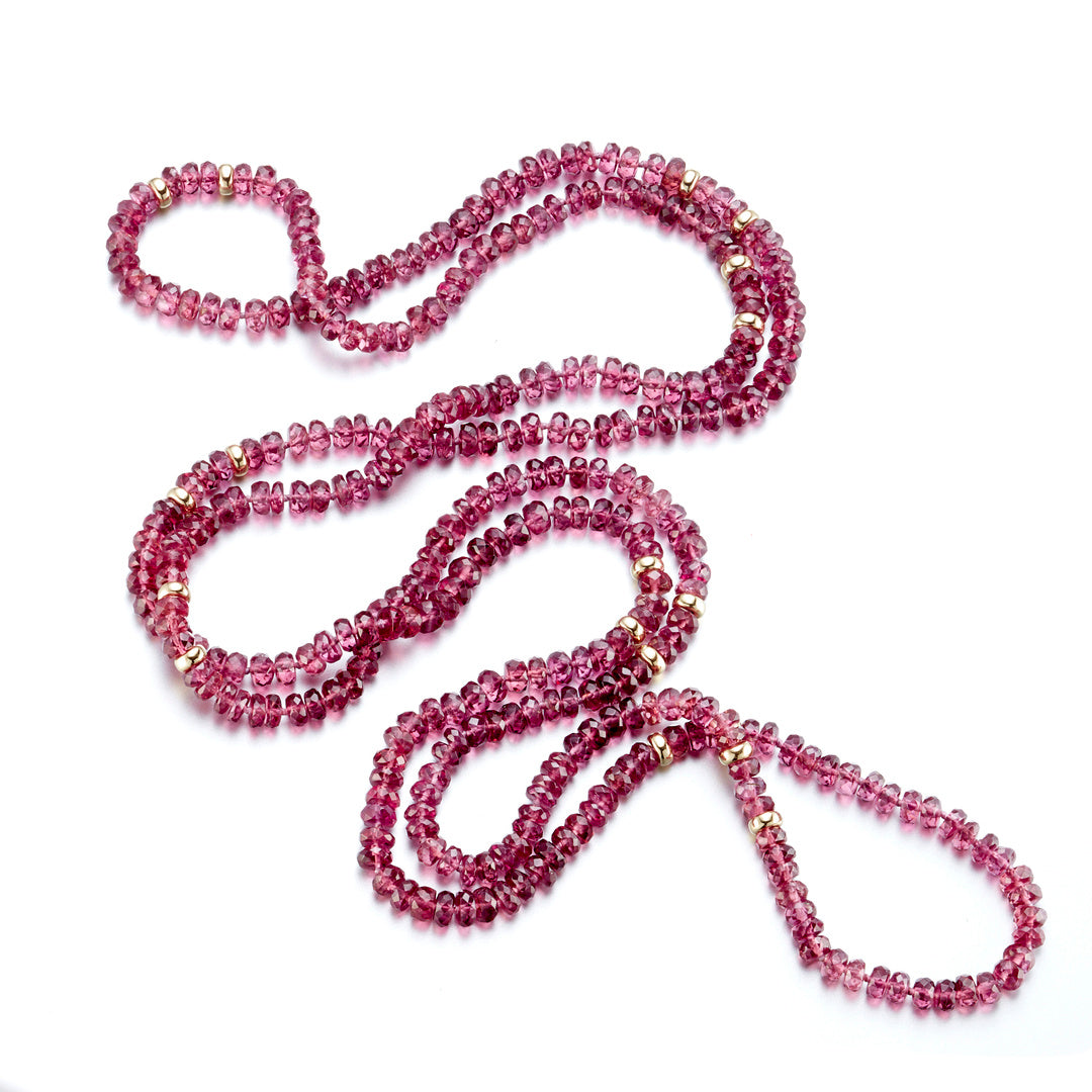 Gump's Signature 4mm Garnet Rope Necklace