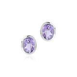 Joan Stud Earrings in Amethysts