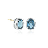 Gump's Signature Joan Stud Earrings in London Blue Topaz