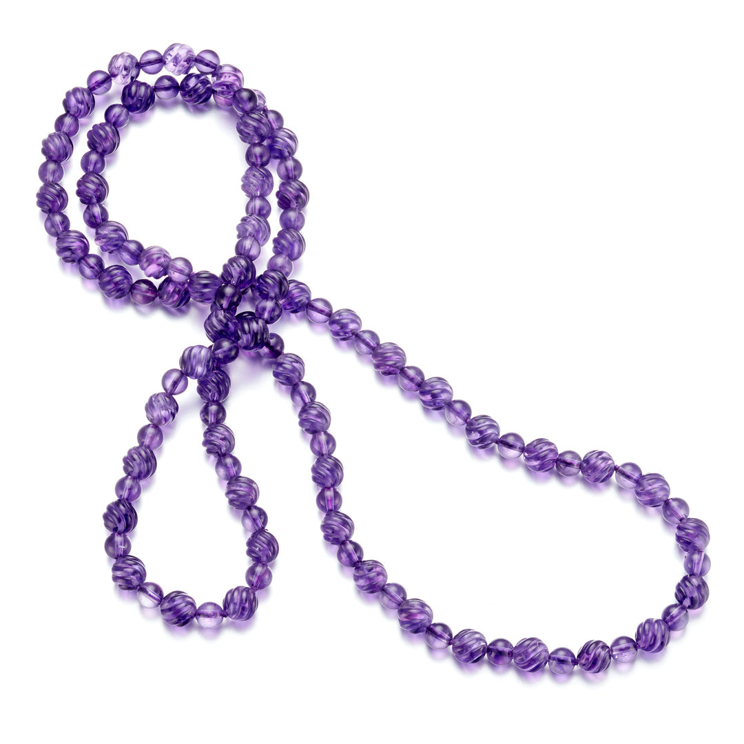 Gump's Signature Amethyst Carved Rope Necklace