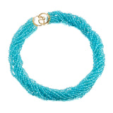 Apatite 10-Strand Twist Necklace