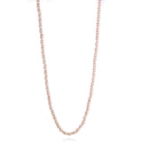 4-5mm Pearl & Morganite Bead Rope Necklace