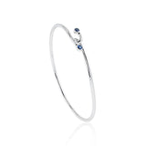 Duet Bangle in Sapphires