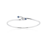 Duet Bangle in Sapphires