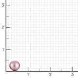 14mm Purple Pearl Earrings