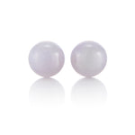 Gump's Signature 10mm Lavender Jade Bead Earrings