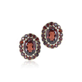 Grace Earrings in Garnets