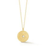 TW McClelland Classic Diamond Medallion Pendant Necklace