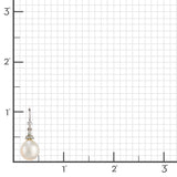 Madison Drop Earrings in Pearls & Diamonds