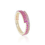 Stacking Wrap Ring in Pink Sapphires