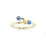 Duet Ring in Sapphires