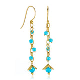 Turquoise Chain-Link Earrings