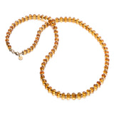 6-7mm Citrine & Gold Rondelle Necklace