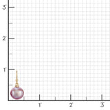 Empress Earrings in Deep Pink Pearls & Diamonds
