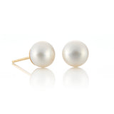 7.5mm Button Pearl Earrings