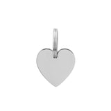 Silver Heart Dog Tag