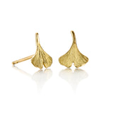 Ginkgo Leaf Petite Earrings