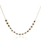Black Diamond Woven Bib Necklace